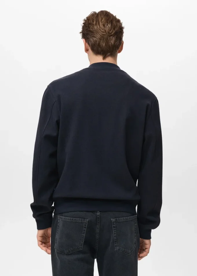 Bomber-Hoodie mit Reißverschluss