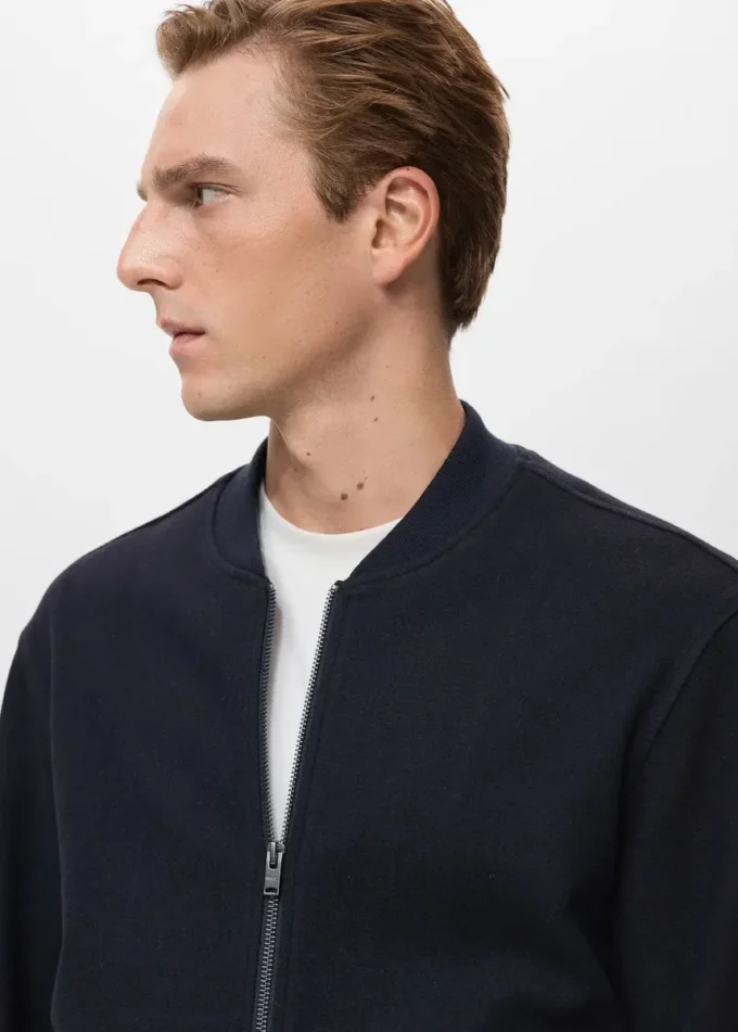 Bomber-Hoodie mit Reißverschluss