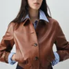 Bomberjacke aus 100 % Leder Bomberjacke aus 100 % Leder