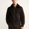 Bomberjacke aus 100 % Wildleder Bomberjacke aus 100 % Wildleder
