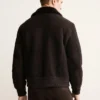 Bomberjacke aus 100 % Wildleder Bomberjacke aus 100 % Wildleder