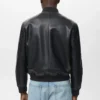 Bomberjacke aus Kunstleder Bomberjacke aus Kunstleder
