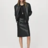 Bomberjacke aus Leder Bomberjacke aus Leder