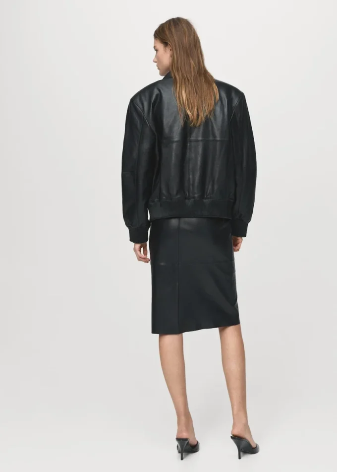 Bomberjacke aus Leder Bomberjacke aus Leder