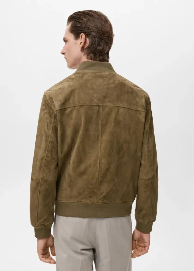 Bomberjacke aus Wildleder Bomberjacke aus Wildleder
