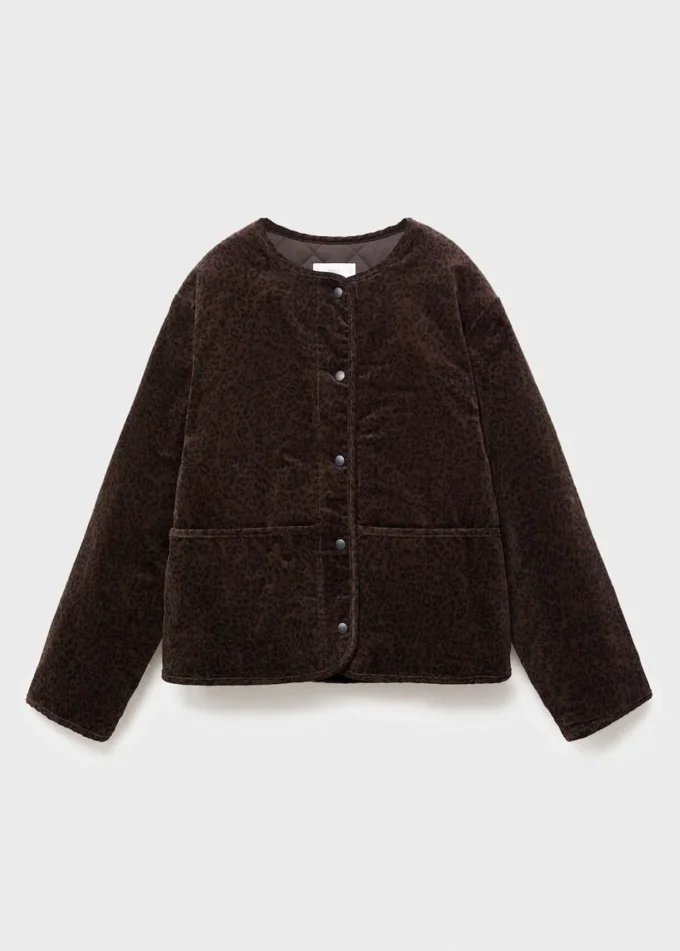 Bomberjacke mit Leopardenmuster Bomberjacke mit Leopardenmuster
