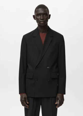 Boston Regular-Fit-Blazer mit doppelter Knopfleiste