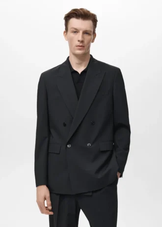 Boston Regular-Fit-Blazer mit doppelter Knopfleiste