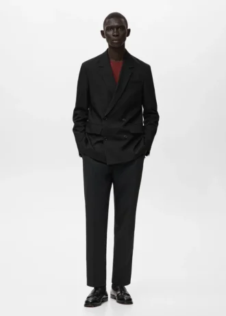 Boston Regular-Fit-Blazer mit doppelter Knopfleiste