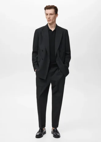 Boston Regular-Fit-Blazer mit doppelter Knopfleiste