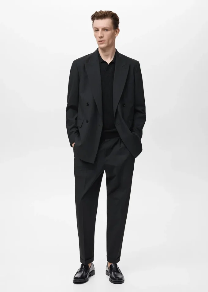 Boston Regular-Fit-Blazer mit doppelter Knopfleiste Boston Regular-Fit-Blazer mit doppelter Knopfleiste