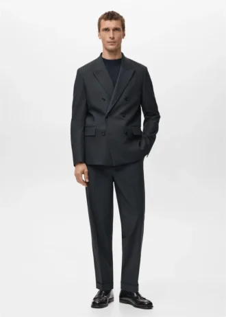 Boston Slim-Fit-Blazer mit doppelter Knopfleiste