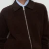 Bouclé-Jacke mit Cordkragen Bouclé-Jacke mit Cordkragen