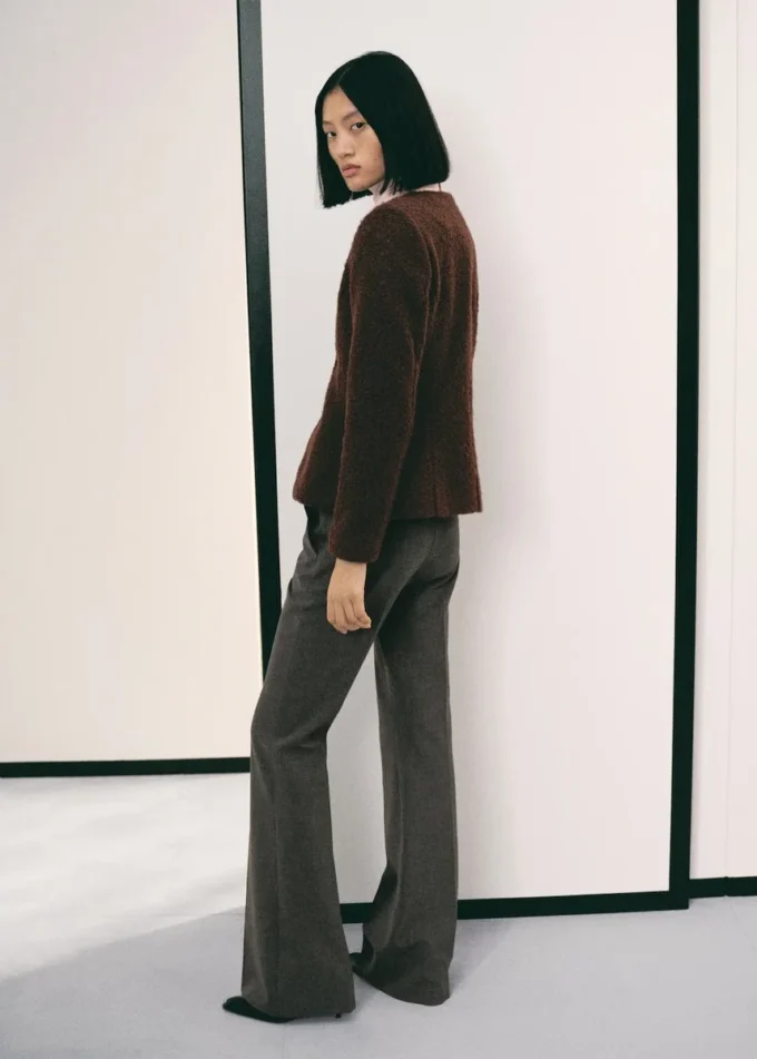 Bouclé-Jacke mit Schmuckknöpfen Bouclé-Jacke mit Schmuckknöpfen