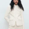 Bouclé-Jacke mit Taschen Bouclé-Jacke mit Taschen