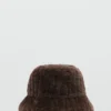 Bucket Hat aus Kunstfell