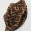 Bucket Hat aus Leoparden-Kunstfell