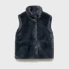 Cape-Weste mit Felloptik Cape-Weste mit Felloptik