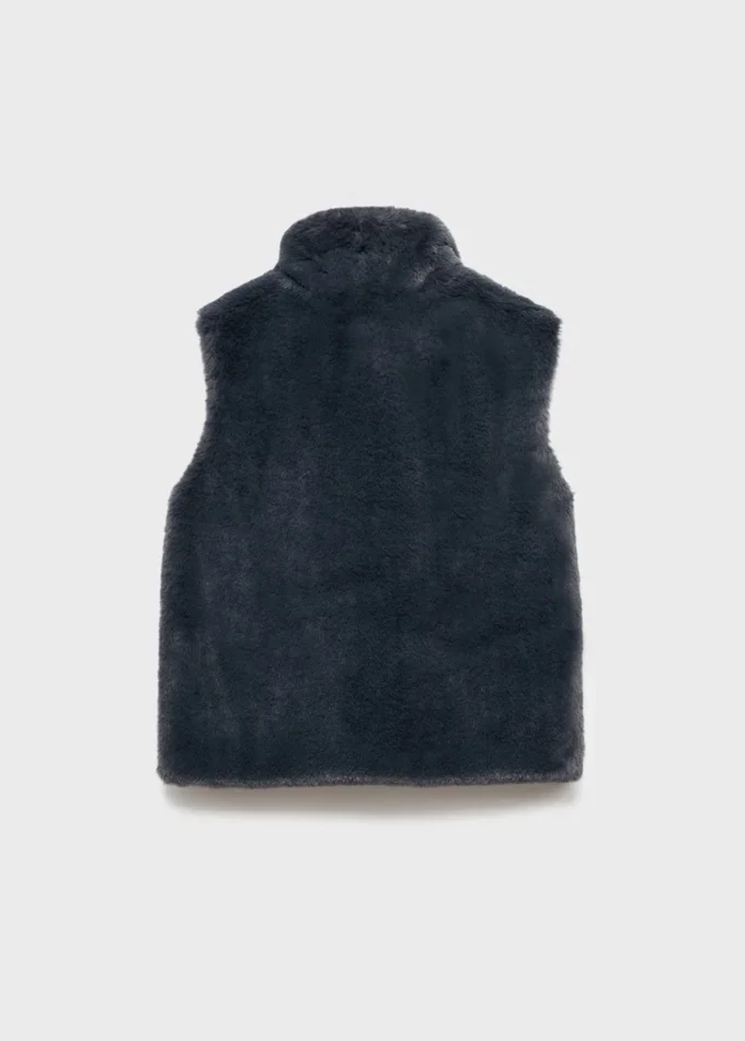 Cape-Weste mit Felloptik Cape-Weste mit Felloptik