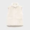 Cape-Weste mit Felloptik Cape-Weste mit Felloptik