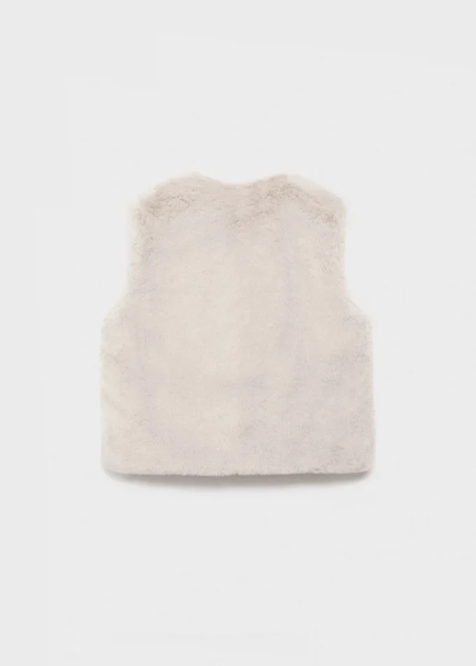 Cape-Weste mit Felloptik Cape-Weste mit Felloptik