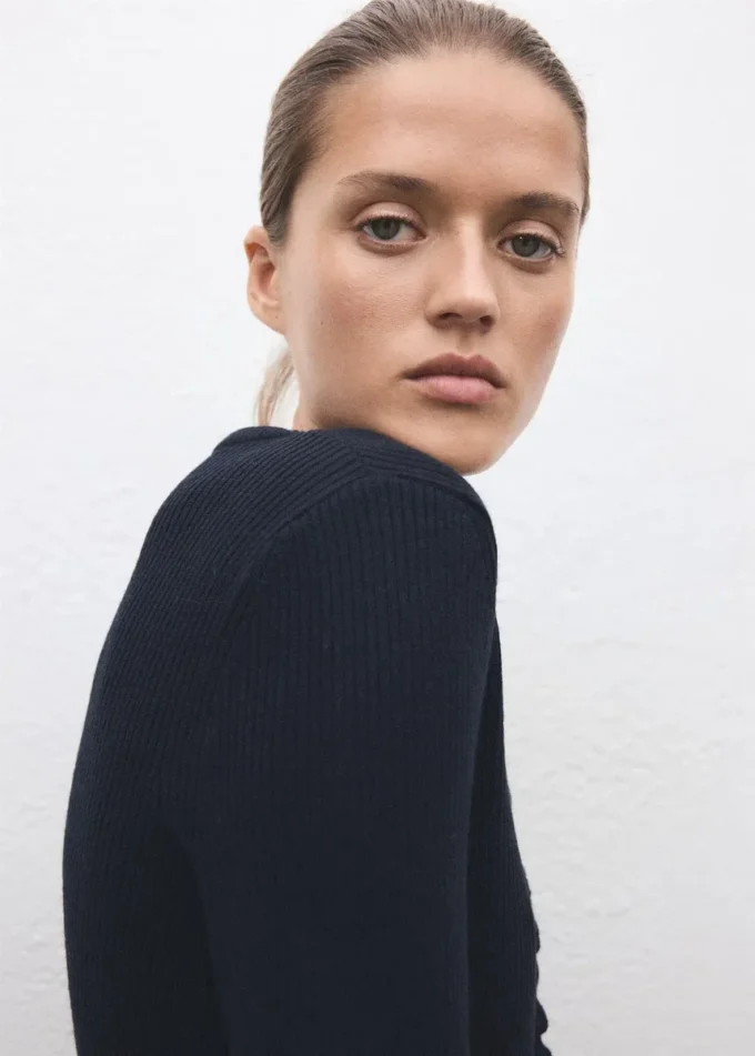 Cardigan mit Wellenkante Cardigan mit Wellenkante