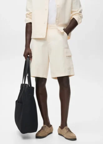 Cargo-Bermudashorts aus Baumwolle und Lyocell