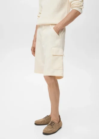 Cargo-Bermudashorts aus Baumwolle und Lyocell