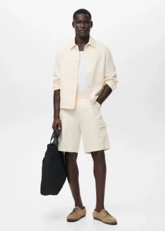 Cargo-Bermudashorts aus Baumwolle und Lyocell