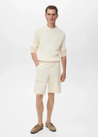 Cargo-Bermudashorts aus Baumwolle und Lyocell