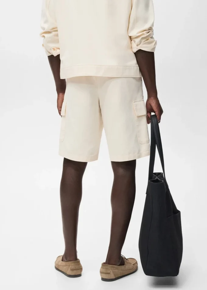 Cargo-Bermudashorts aus Baumwolle und Lyocell Cargo-Bermudashorts aus Baumwolle und Lyocell