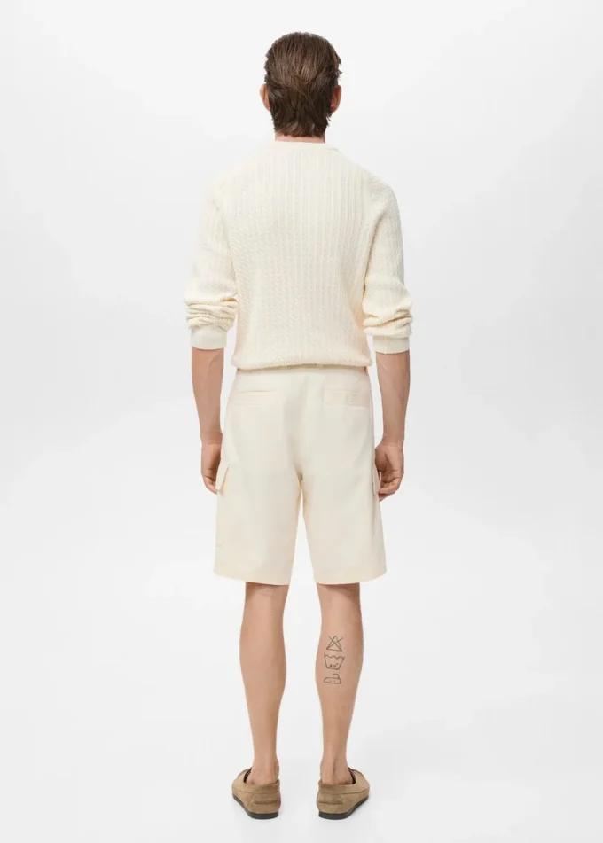 Cargo-Bermudashorts aus Baumwolle und Lyocell Cargo-Bermudashorts aus Baumwolle und Lyocell
