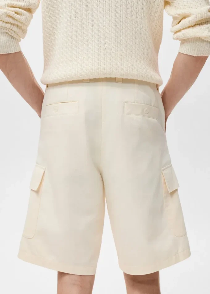 Cargo-Bermudashorts aus Baumwolle und Lyocell Cargo-Bermudashorts aus Baumwolle und Lyocell