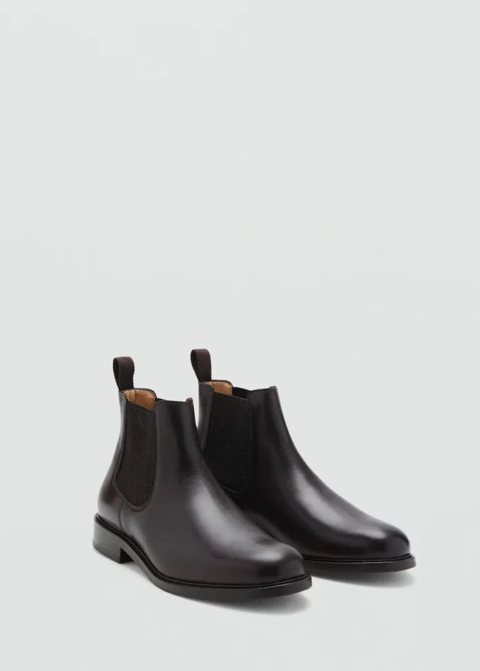 Chelsea-Stiefel aus poliertem Leder