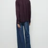 Chiffonbluse mit Schleifenausschnitt