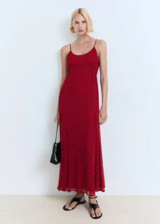 Chiffonkleid mit Blumenprint