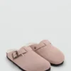Clogs aus Schafsleder mit Futter in Felloptik