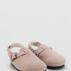 Clogs aus Schafsleder mit Futter in Felloptik