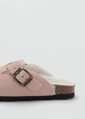 Clogs aus Schafsleder mit Futter in Felloptik