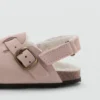 Clogs aus Schafsleder mit Futter in Felloptik
