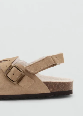 Clogs aus Schafsleder mit Futter in Felloptik