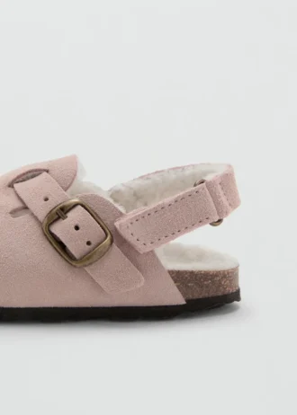 Clogs aus Schafsleder mit Futter in Felloptik