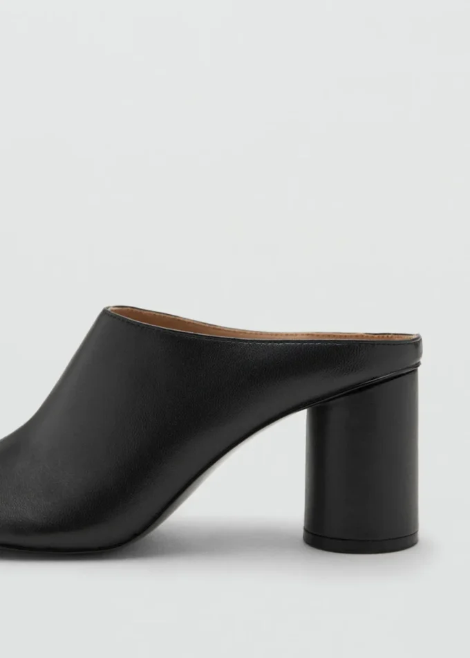 Clogs mit Lederabsatz Clogs mit Lederabsatz