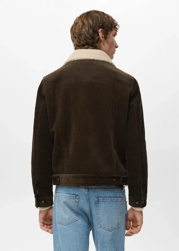 Cordjacke mit Futter in Lammfelloptik Cordjacke mit Futter in Lammfelloptik