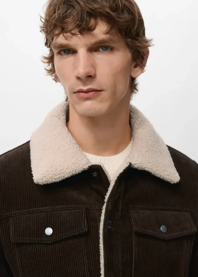 Cordjacke mit Futter in Lammfelloptik Cordjacke mit Futter in Lammfelloptik
