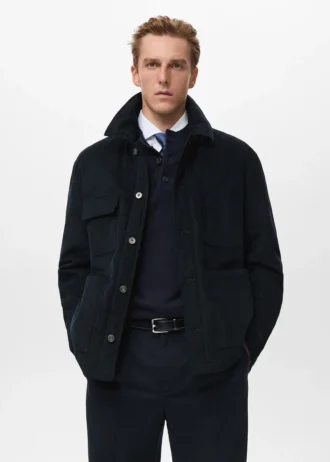 Cordjacke mit Taschen