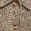 Cordmantel mit Leopardenmuster