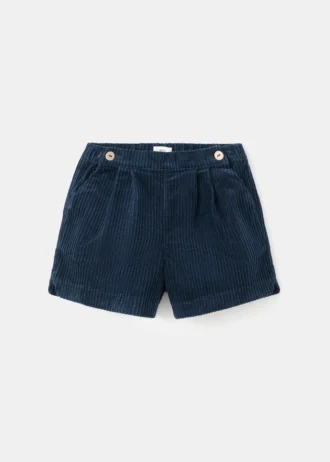 Cordshorts mit Knöpfen