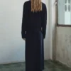 Crossover-Strickjacke mit Schmuckknöpfen