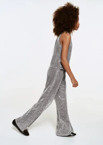 Culotte-Hose mit Pailletten